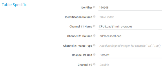 Table Specific