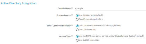 Active Directory Integration